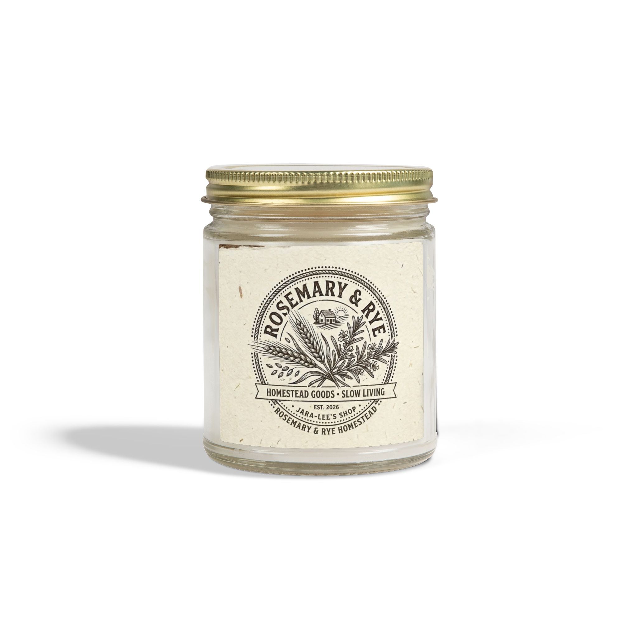 Coconut Apricot Scented Candle — 4oz & 9oz Glass Jar (Coconut Apricot Wax)