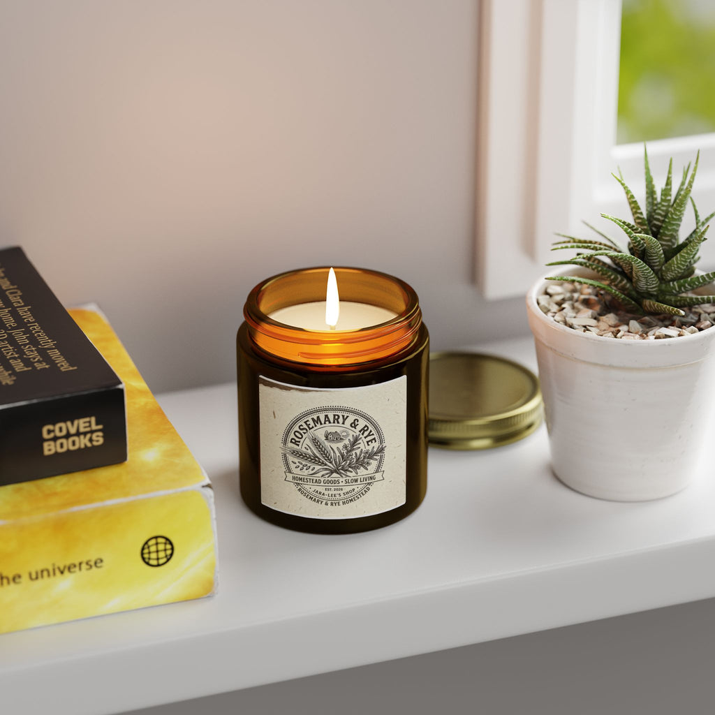 Coconut Apricot Scented Candle — 4oz & 9oz Glass Jar (Coconut Apricot Wax)