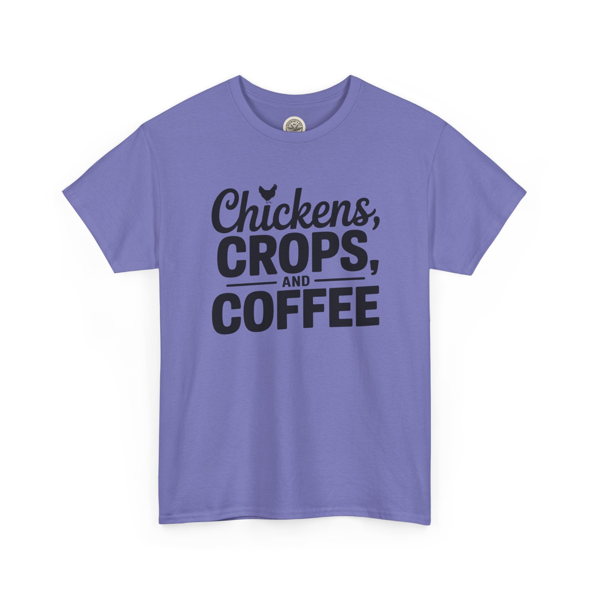 Chickens, Crops and Coffee Tee — Farm Life Graphic T-Shirt