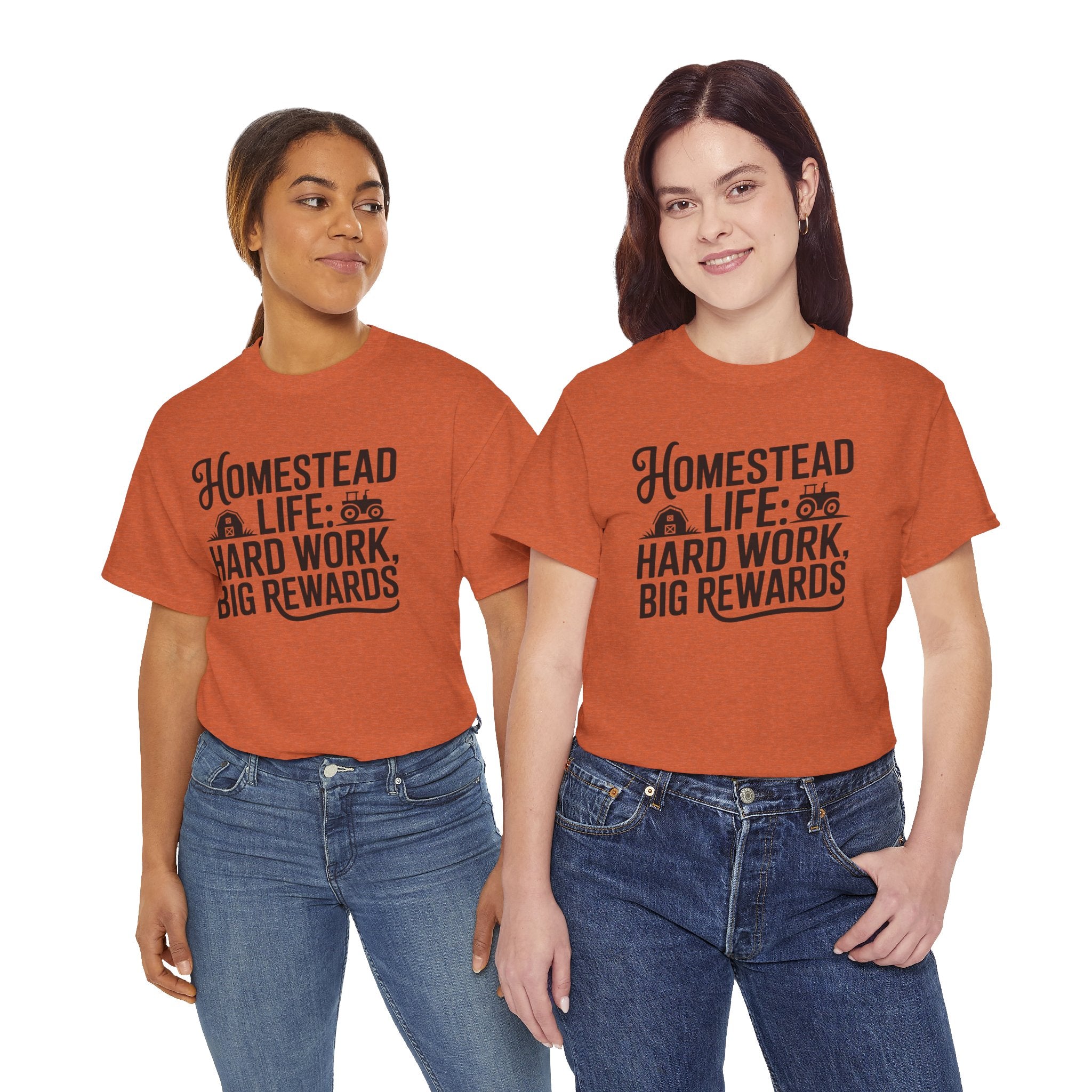 Homestead Life T-Shirt — “Homestead Life: Hard Work, Big Rewards” Farm Tee