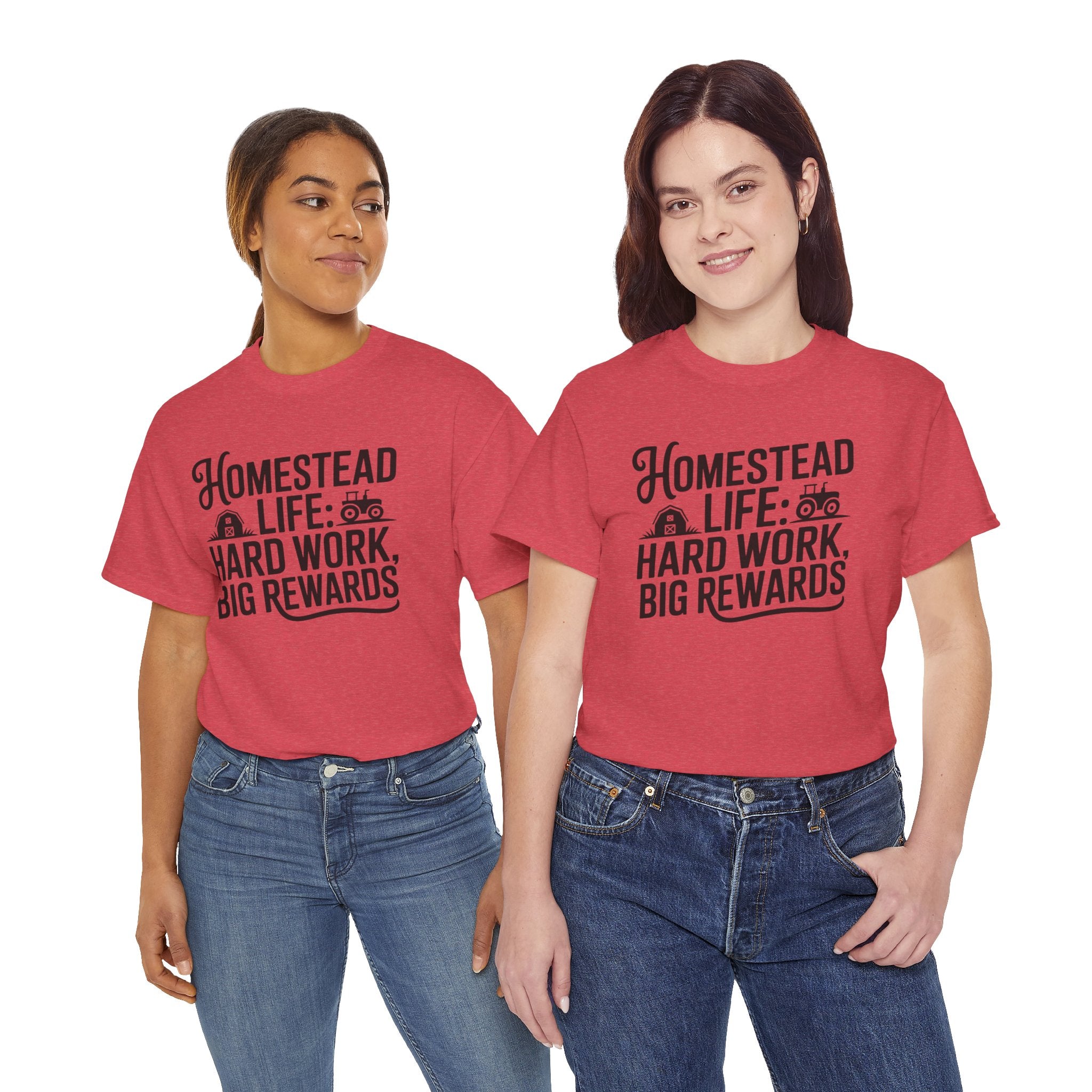 Homestead Life T-Shirt — “Homestead Life: Hard Work, Big Rewards” Farm Tee
