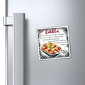 Cobbler Recipe Refrigerator Magnet — Vintage Plaid Kitchen Decor