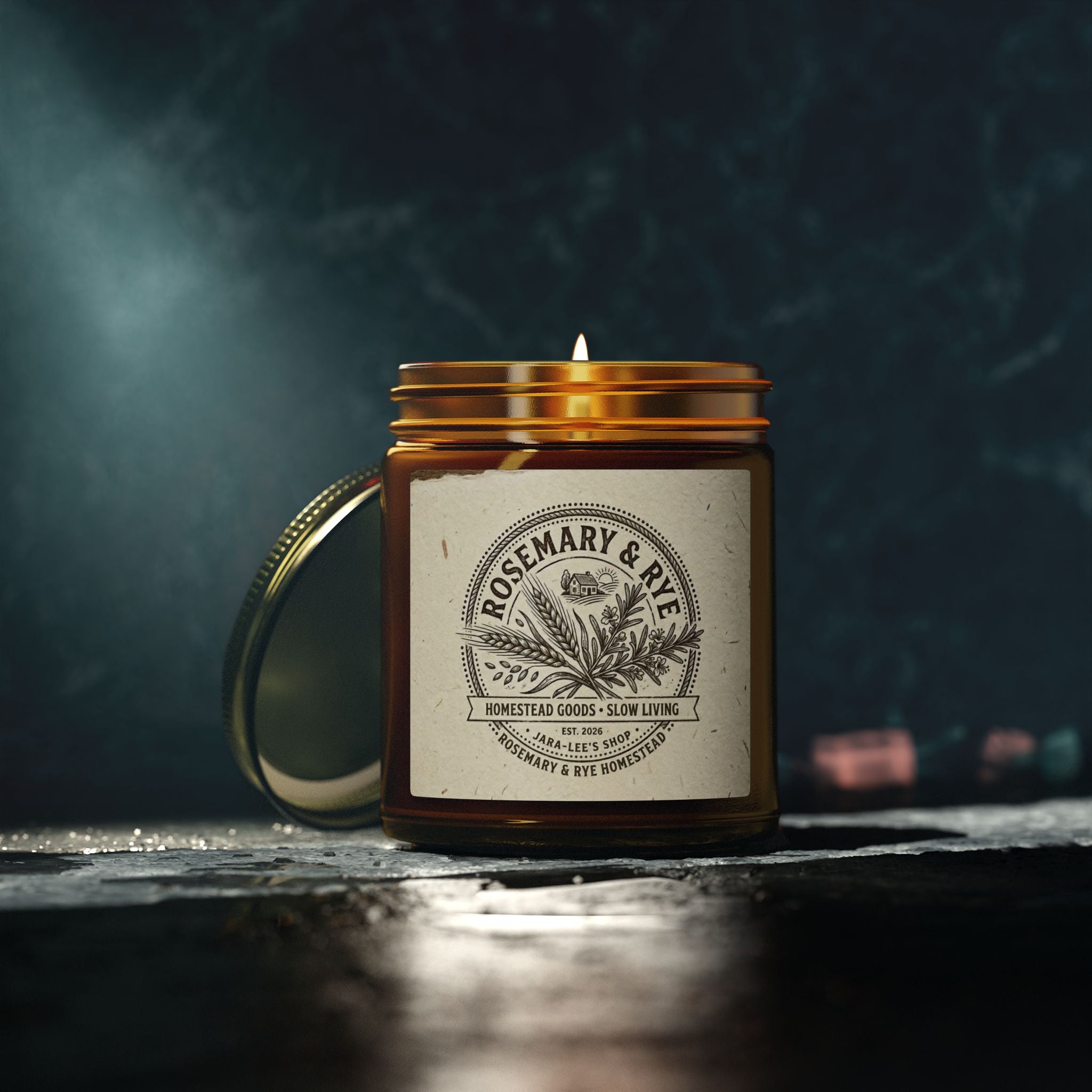 Coconut Apricot Scented Candle — 4oz & 9oz Glass Jar (Coconut Apricot Wax)