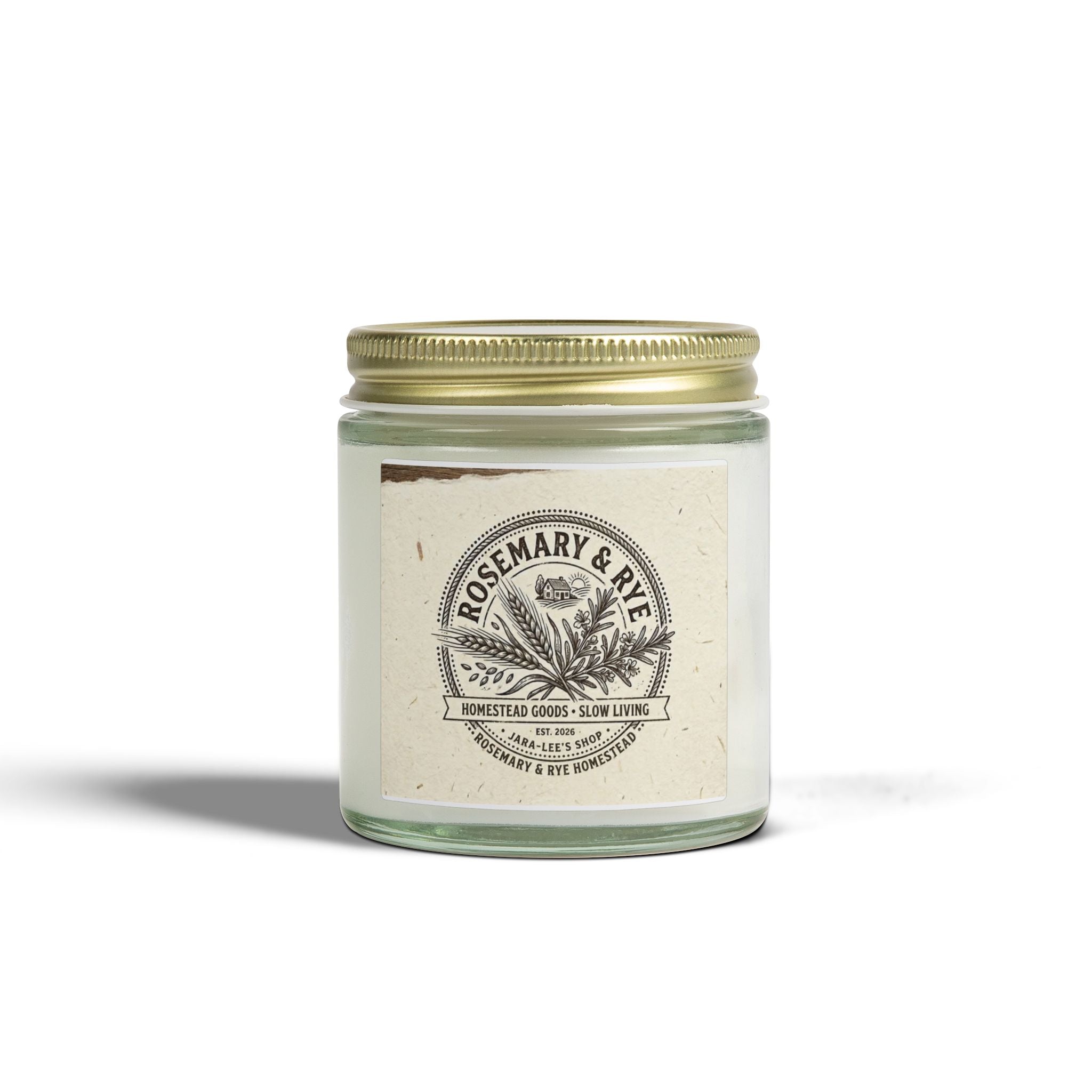 Coconut Apricot Scented Candle — 4oz & 9oz Glass Jar (Coconut Apricot Wax)