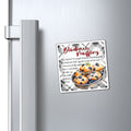 Blueberry Muffins Recipe Magnet — Kitchen Recipe Refrigerator Magnet