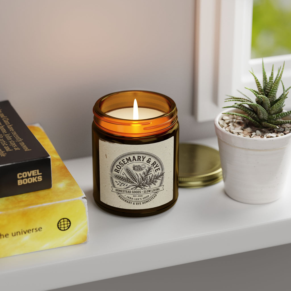 Coconut Apricot Scented Candle — 4oz & 9oz Glass Jar (Coconut Apricot Wax)
