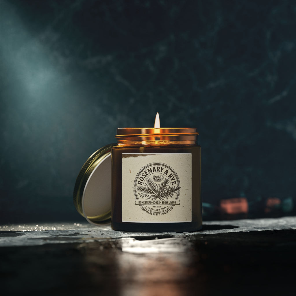 Coconut Apricot Scented Candle — 4oz & 9oz Glass Jar (Coconut Apricot Wax)