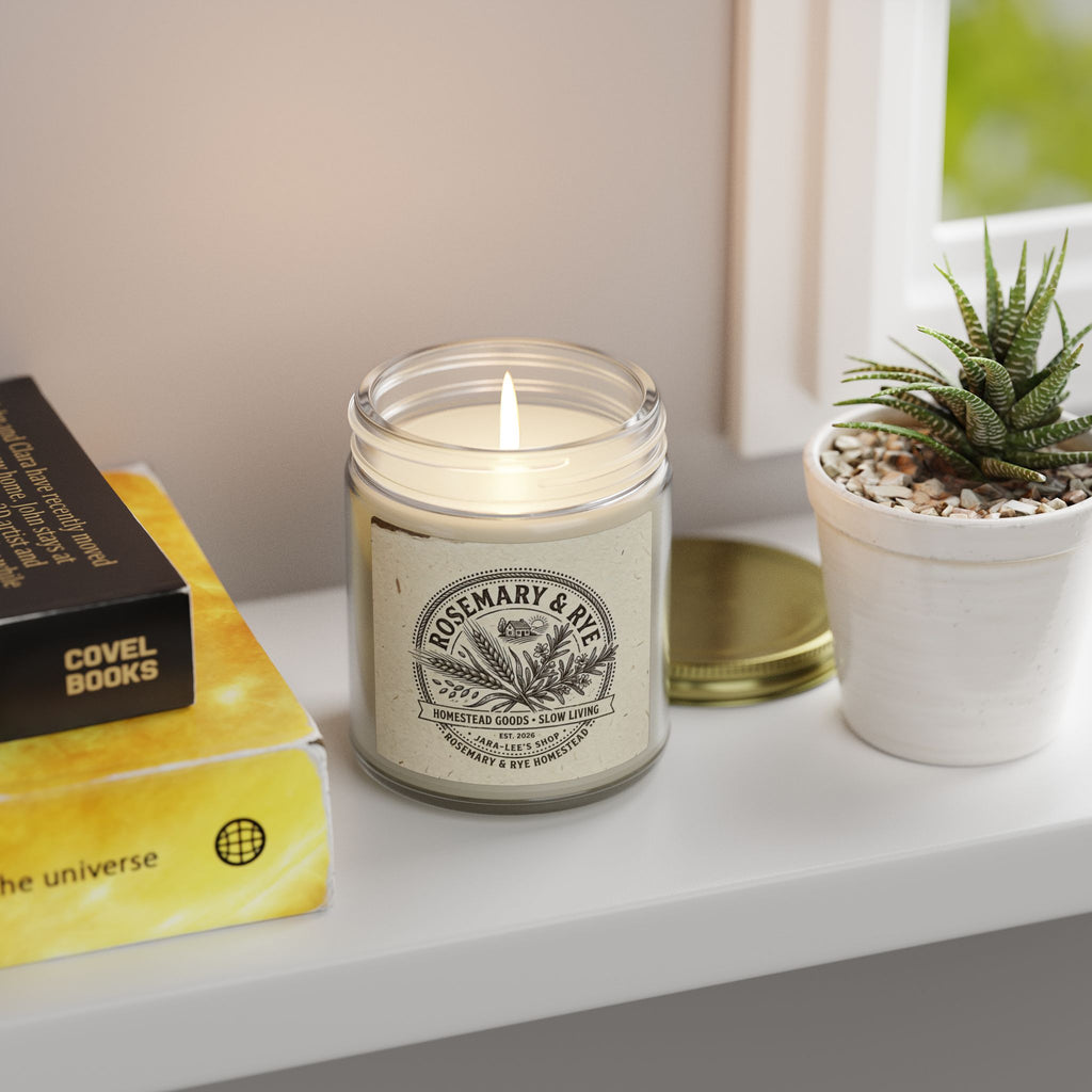 Coconut Apricot Scented Candle — 4oz & 9oz Glass Jar (Coconut Apricot Wax)